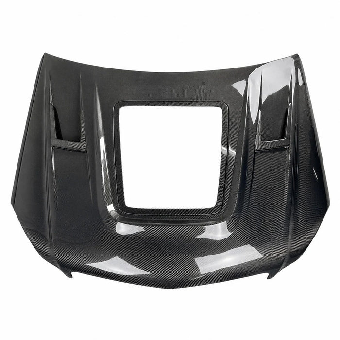 2012-2015 Mercedes C-Class Glass Engine Cover Carbon Fiber Hood | W204/C204