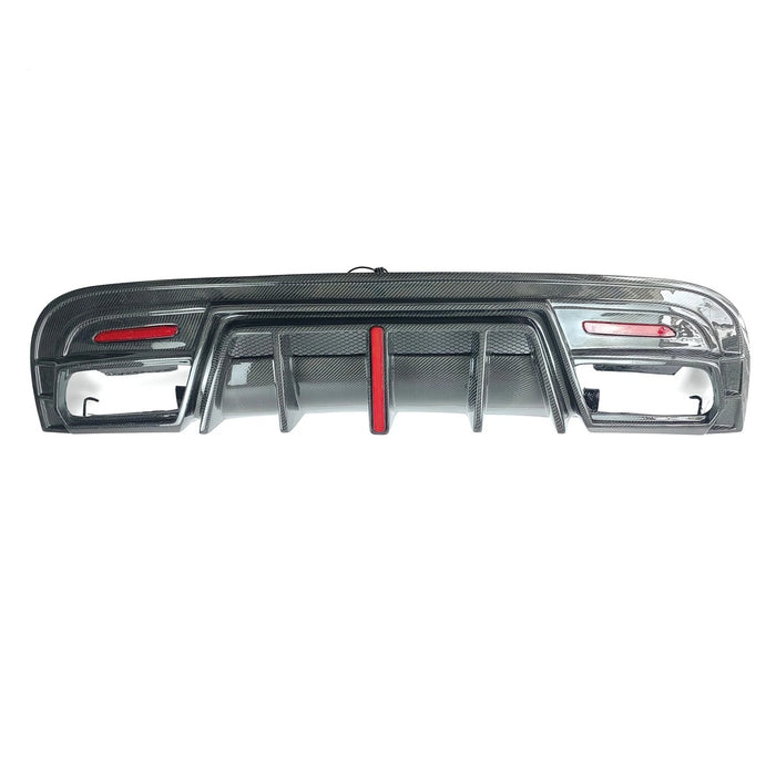 2013-2019 Mercedes-Benz GLA45 AMG Carbon Fiber Rear Diffuser with Brake Light | W156/X156