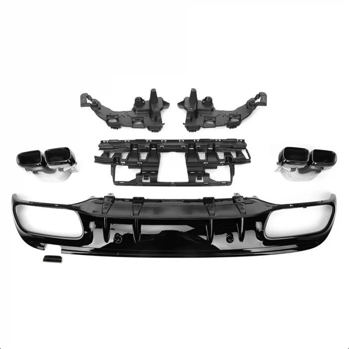 2015-2023 Mercedes-Benz C-Class C63 Style Gloss Black Rear Diffuser | W205