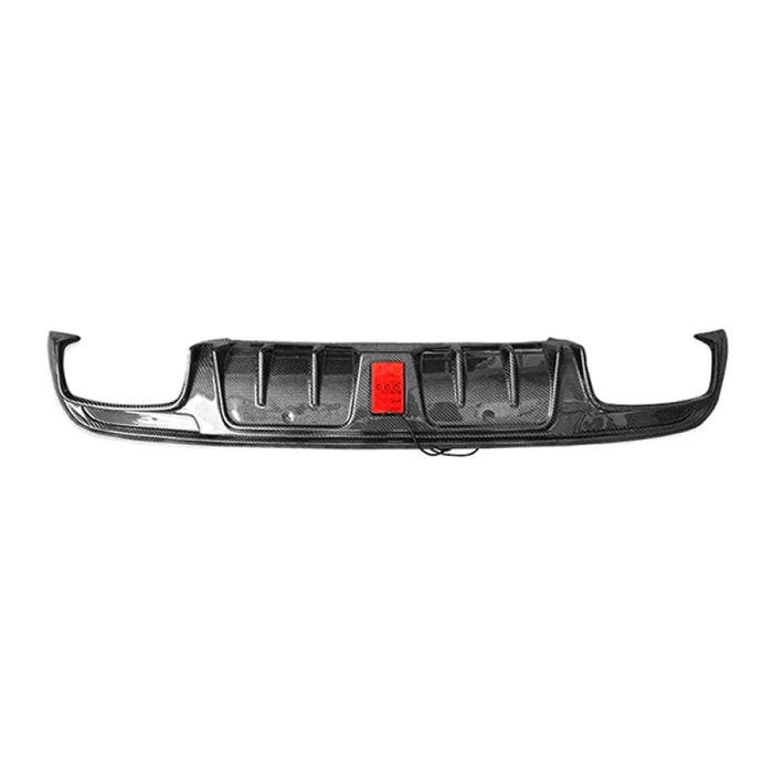 2015-2023 Mercedes-Benz C-Class/C63 AMG B Style Carbon Fiber Rear Diffuser with Brake Light | W205 Sedan