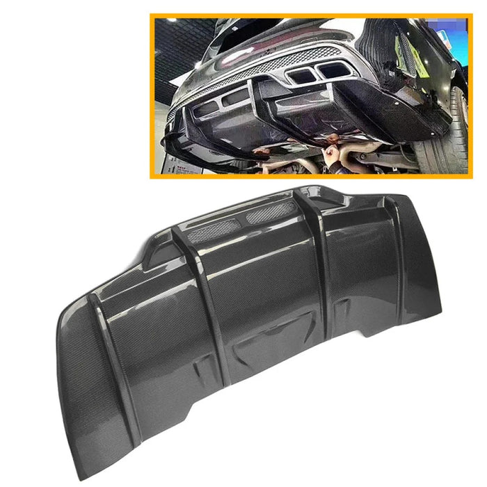 2015-2023 Mercedes-Benz C-Class/C63 AMG PSM Style Carbon Fiber Rear Diffuser | W205