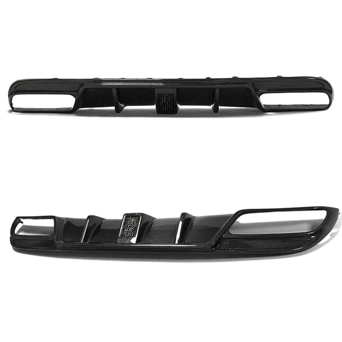 2015-2023 Mercedes-Benz C-Class/C63 AMG FD Style Carbon Fiber Rear Diffuser with Brake Light | W205 Sedan