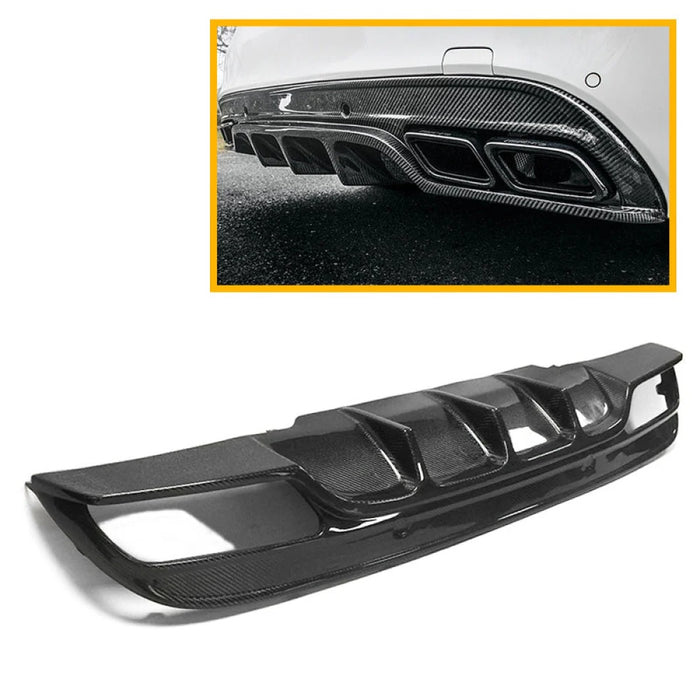 2015-2023 Mercedes-Benz C-Class/C63 AMG FD Style Carbon Fiber Rear Diffuser | W205 Sedan