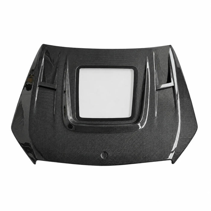 2015-2023 Mercedes C-Class/C43 AMG Glass Engine Cover Carbon Fiber Hood | W205/S205/C205
