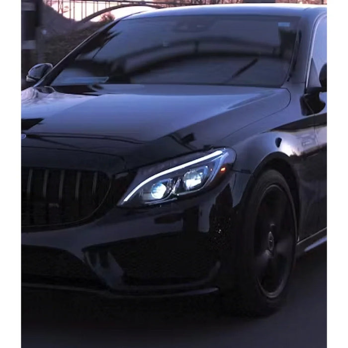 2015-2021 Mercedes-Benz C-Class C63 Style LED Headlights | W205 Sedan
