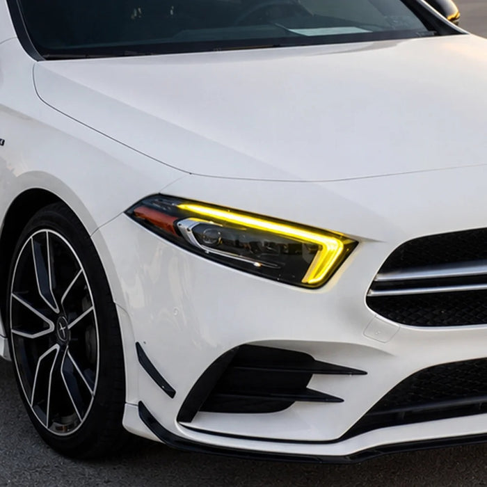 2019-2022 Mercedes-Benz A-Class/A35/A45 AMG CSL Style Headlights Yellow DRL Modules | W177