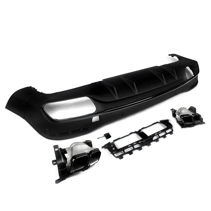 2020+ Mercedes-Benz GLE-Class Gloss Black GLE63 Style Rear Diffuser | X167/W167