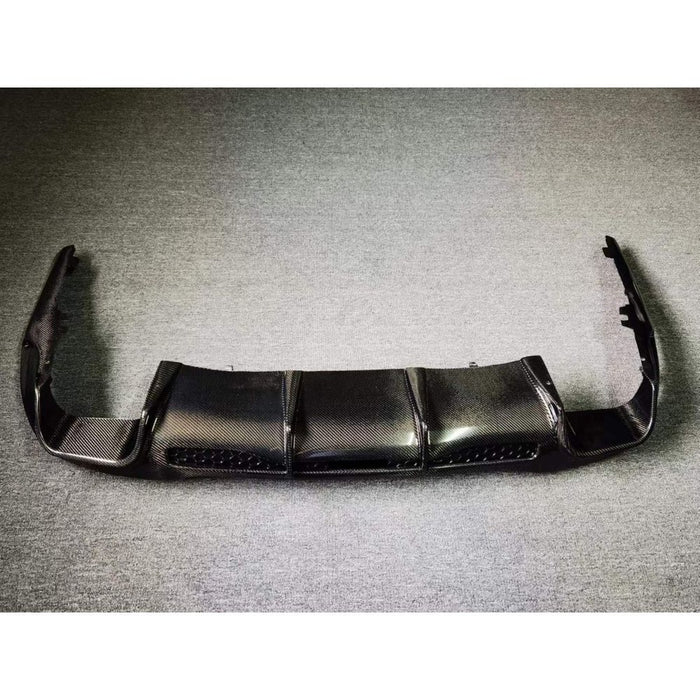 2022-2026 Mercedes-Benz C-Class B Style Carbon Fiber Rear Diffuser with Exhaust Tips | W206