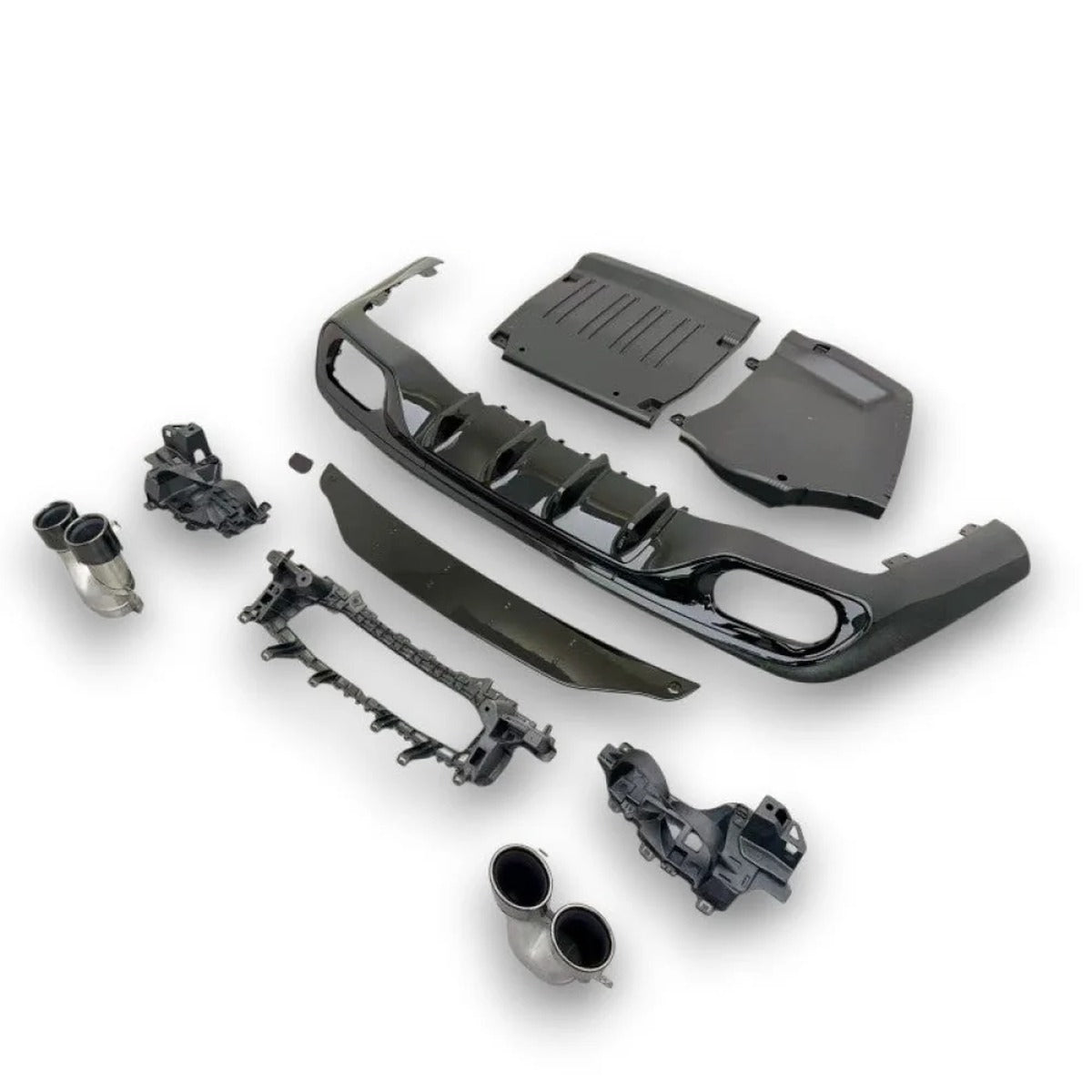 2024+ Mercedes-Benz CLE-Class Gloss Black Rear Diffuser with Quad Tips | A236/C236
