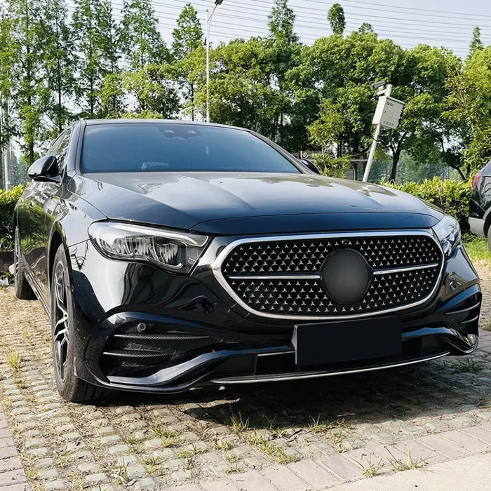 2024+ Mercedes-Benz E-Class Carbon Fiber Front Bumper Canards | W214