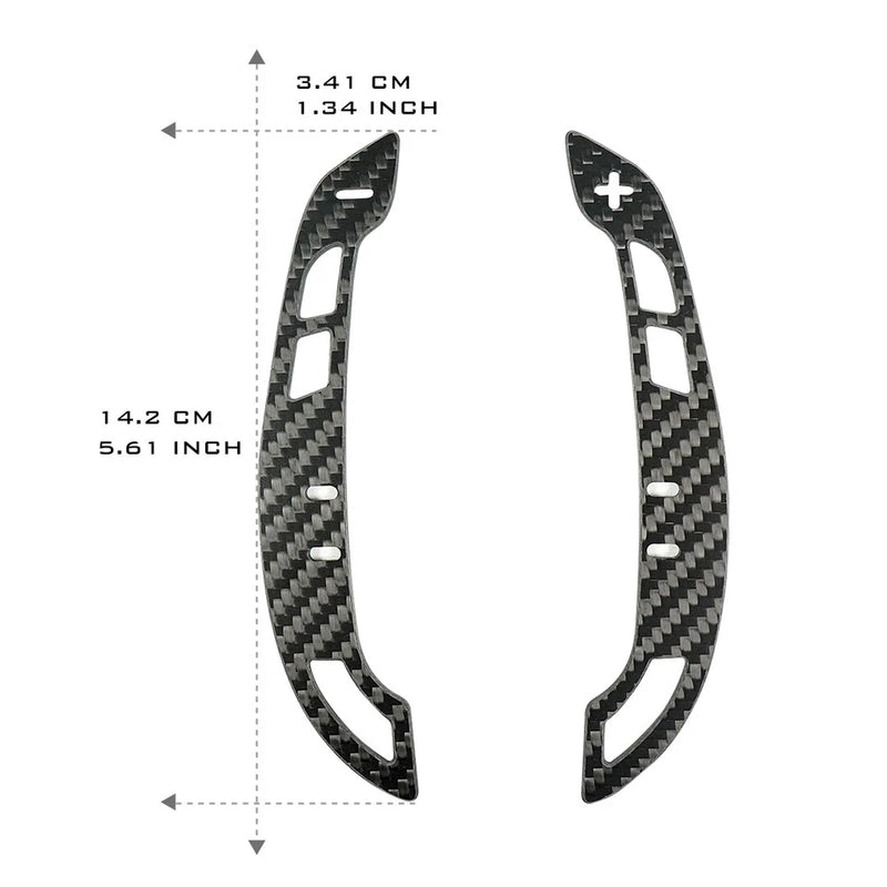 Magnetic Carbon Fiber Audi Paddle Shifters - A6 A7 S6 S7 RS6 RS7